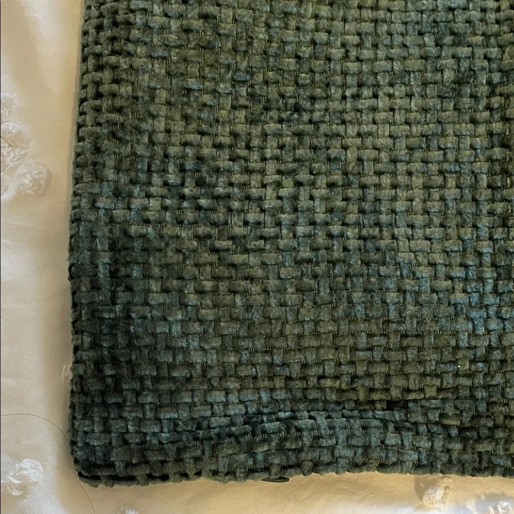 MIULEE Dark Green Throw Pillow Covers set of three nwt